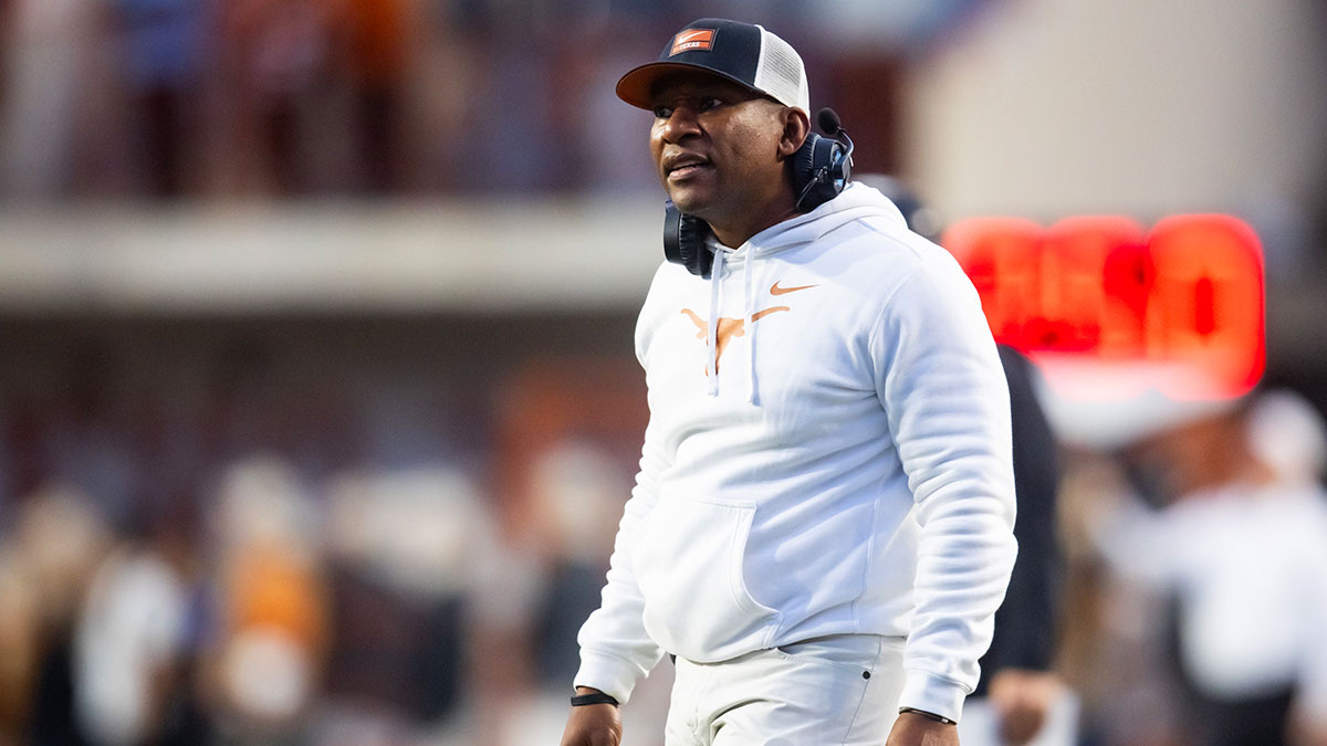 Texas Longhorns defensive passing game coordinator Terry Joseph against the Clemson Tigers during the CFP National playoff first round at Darrell K Royal-Texas Memorial Stadium.