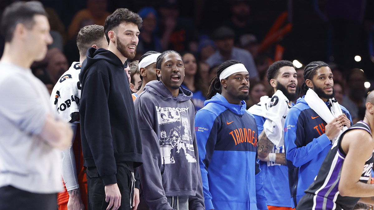 Thunder Next Chet Holmgren (7), Nasta Jalen Villiams (8), Kenny Luguentz Dort (5), Previous Williah (34), and Watchman Isaiah Joe (11) How to play against Sacramento Kings during the second half Paicom Center