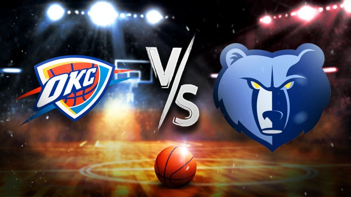 Thunder Grizzlies prediction, NBA odds
