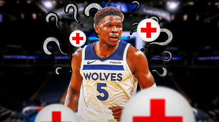 Timberwolves' Anthony Edwards injury