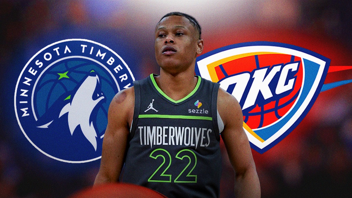 Jaylen Clark, Minnesota Timberwolves and OKC Thunder logos, injury symbols