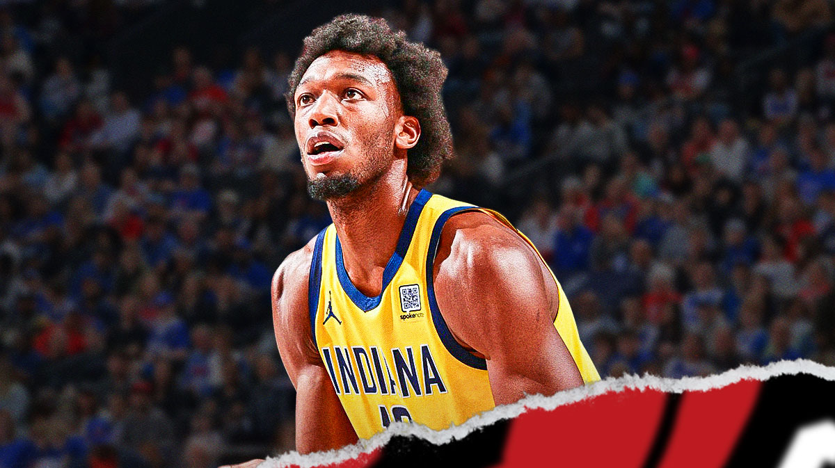 Pacers James Wiseman with Toronto Raptors logo