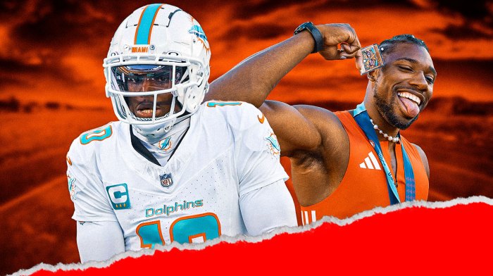 Dolphins' Tyreek Hill, Noah Lyles