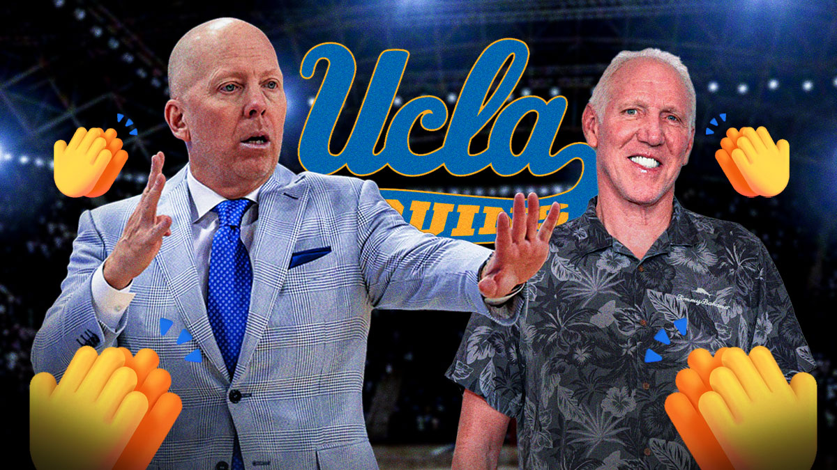 Mick Cronin, Bill Walton, UCLA Bruins logo