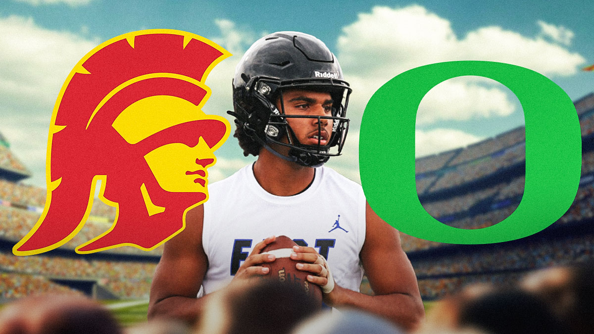 Jonas Williams, USC Trojans and Oregon Ducks logos