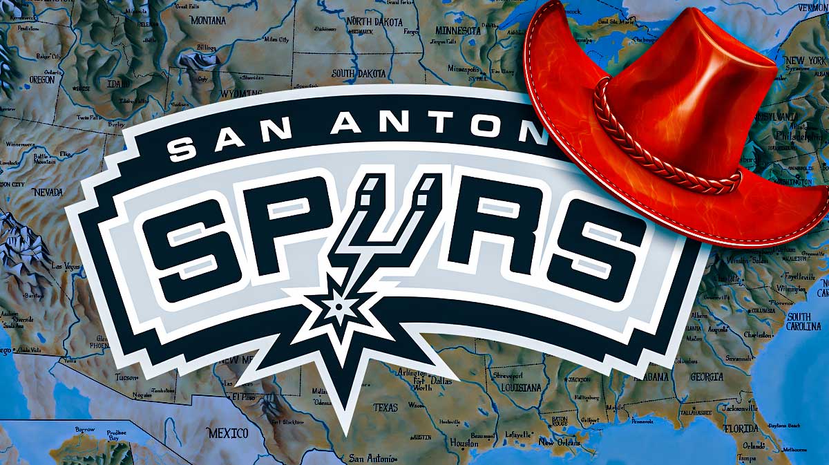 Spurs logo, map of the US, Cowboy hat logo or something that signifies a rodeo
