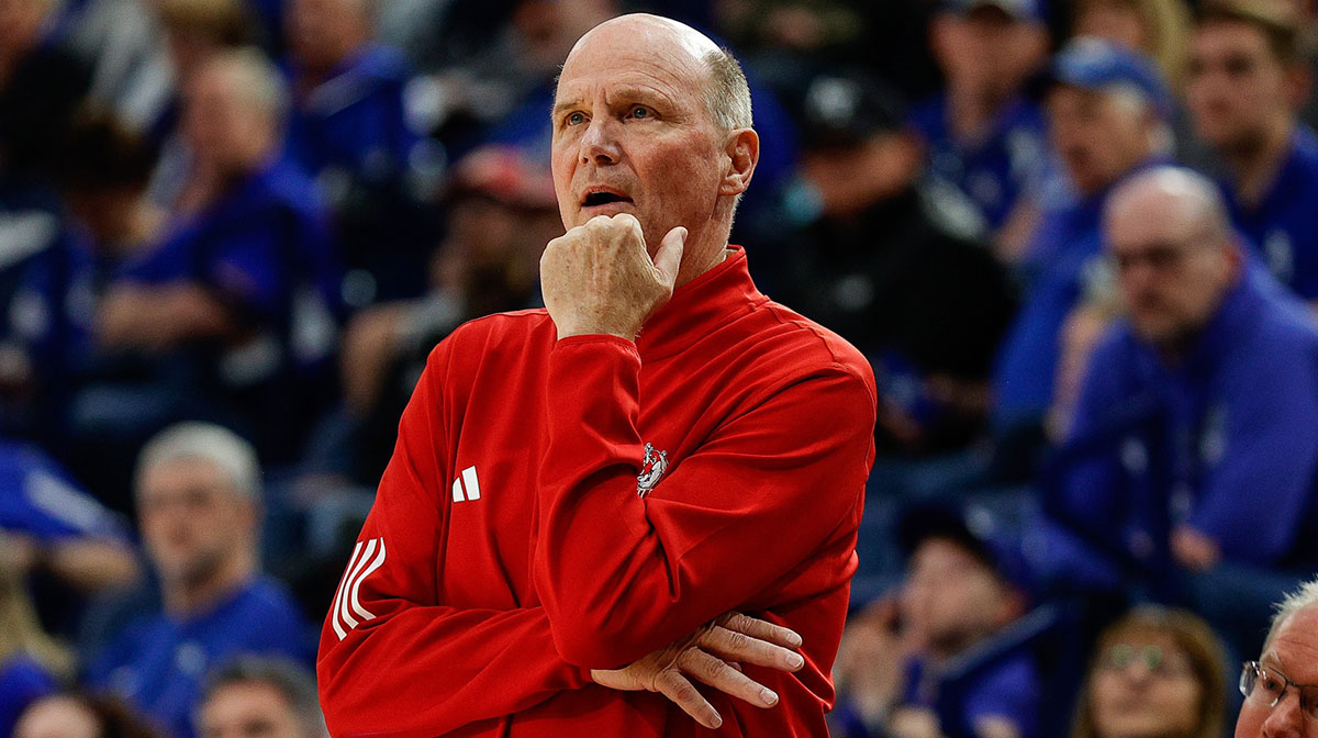 Fresno State Bulldogs head coach Vance Walberg looks on in the second half against the Air Force Falcons at Clune Arena.