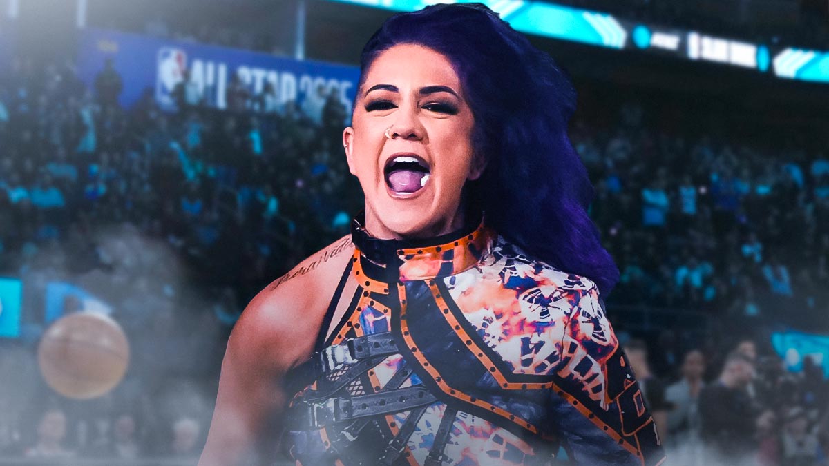 WWE Superstar Bayley, who participated in the 2025 NBA All-Star Celebrity Game.