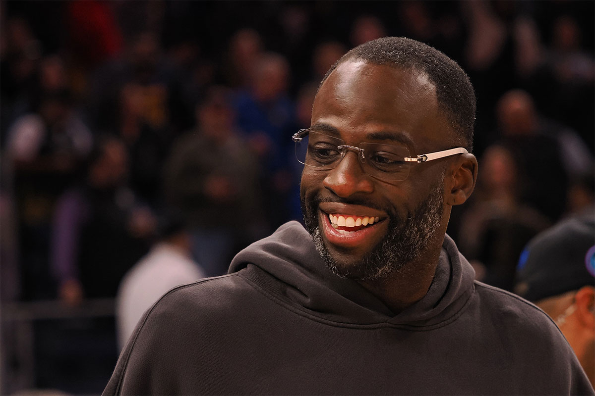 Gold State Warriors Next Draimond Green Smiles After the game against Chicago Bulls in Chase Center.