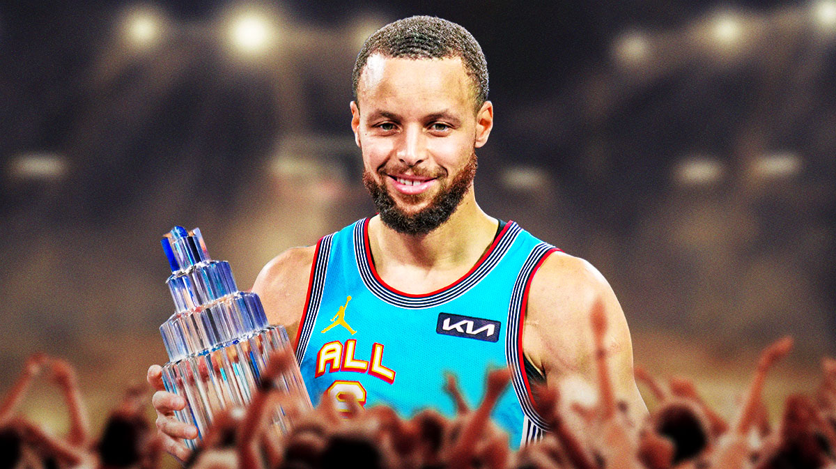Stephen Curry in his All-Star jersey.