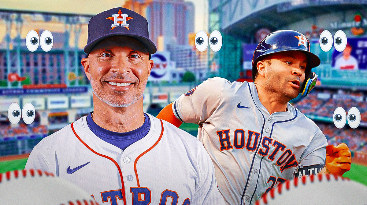 Jose Altuve, Joe Espada. Eyeball emojis all around