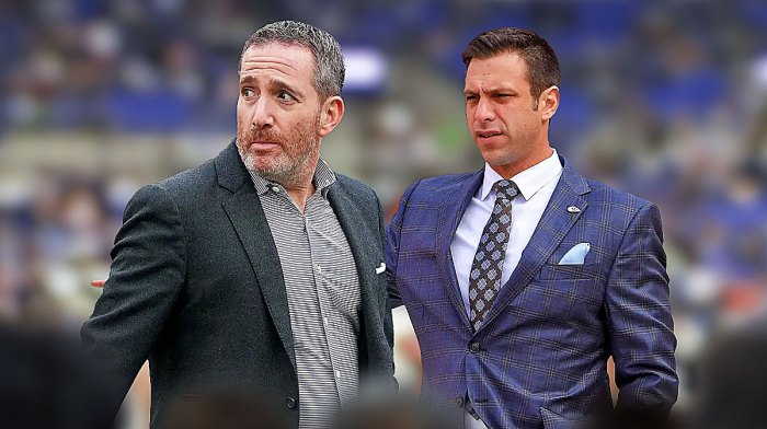 Eagles GM Howie Roseman and Chiefs GM Brett Veach