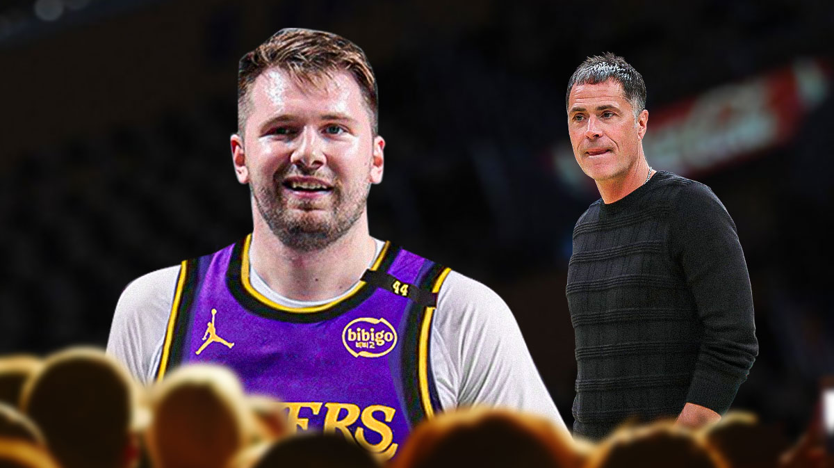 Lakers' Luka Doncic, GM Rob Pelinka