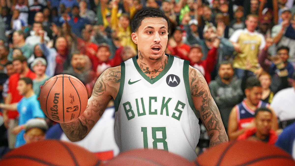 Kyle Kuzma in Bucks jersey waves goodbye to Wizards fans