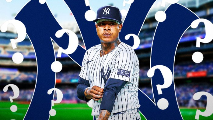 Marcus Stroman with Yankees. Question marks surrounding