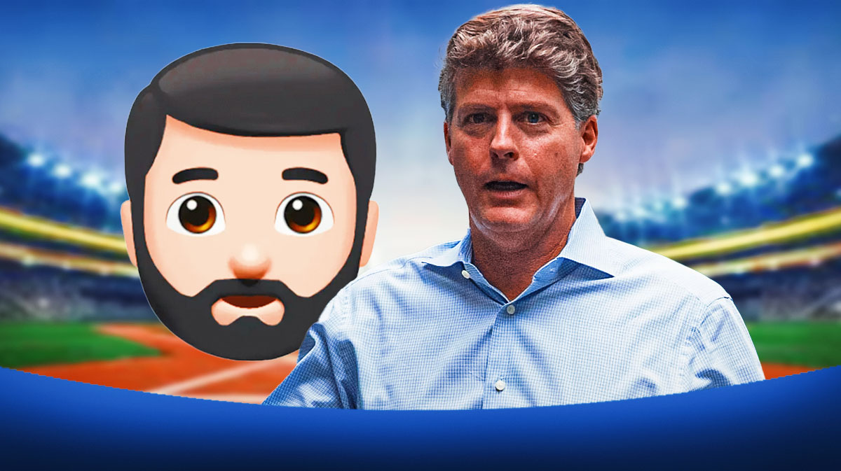 Hal Steinbrenner next to large 🧔🏻‍♂️ emoji