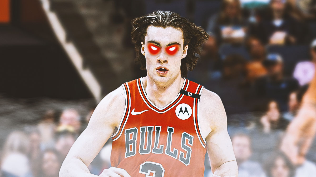 Josh Giddey (Bulls) with woke/laser eyes.