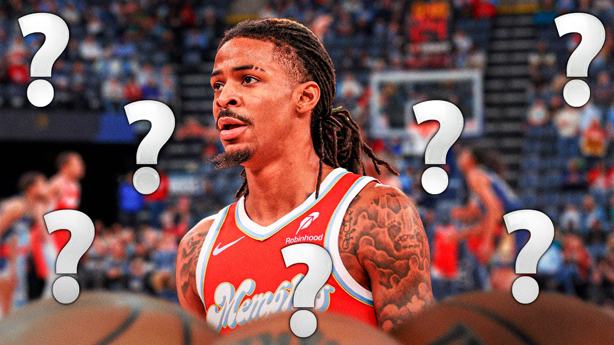 Grizzlies G Ja Morant surrounded by question marks