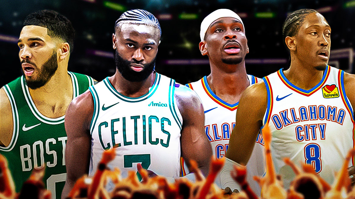 Jayson Tatum, Jaylen Brown, Shai Gilgeous-Alexander, and Jalen Williams