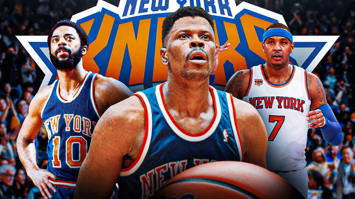 Walt Frazier, Patrick Ewing, and Carmelo Anthony