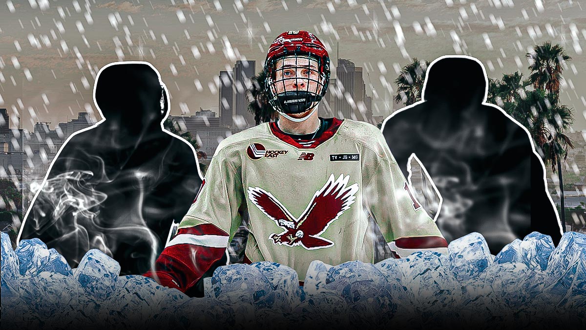 2025 NHL Draft prospects who are competing at the 2025 Frozen Four tournament.
