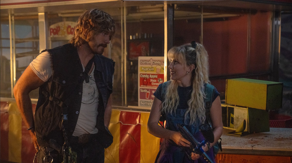 Chris Pratt, Millie Bobby Brown in The Electric State.