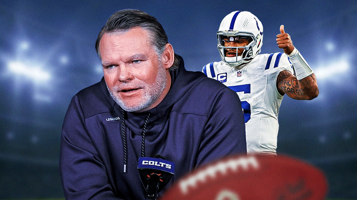 Colts Chris Ballard and Colts quarterback Anthony Richardson in 2025 offseason free agency
