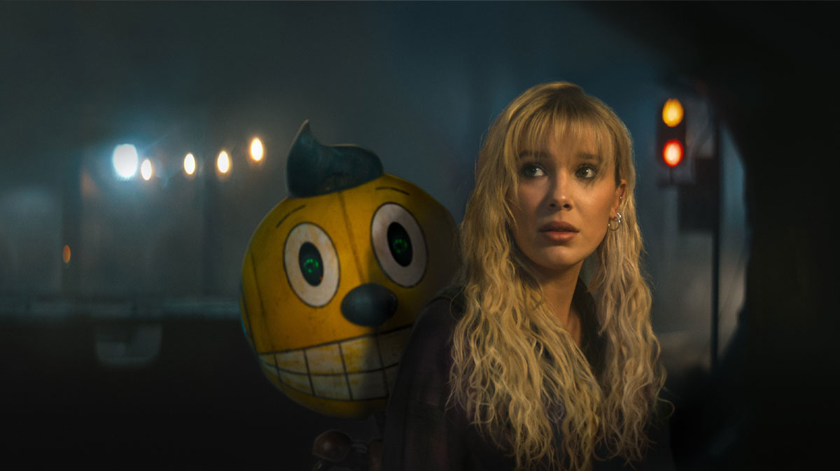 Millie Bobby Brown in the Russo Brothers' Netflix movie The Electric State.