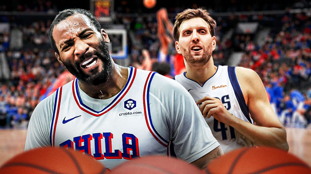 Andre Drummond and Dirk Nowitzki.