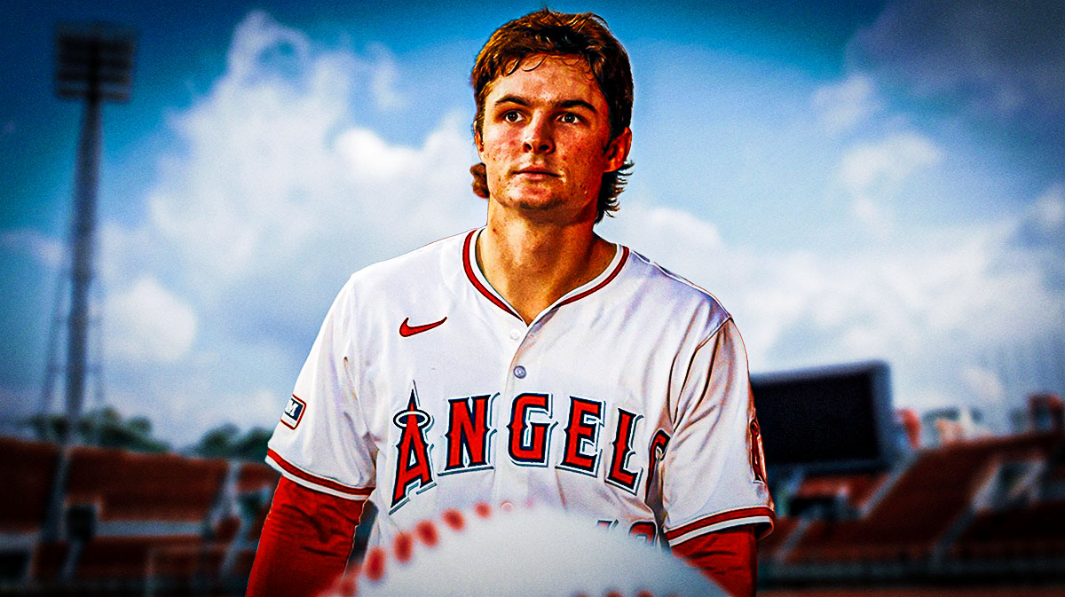 Mickey Moniak playing for the Angels