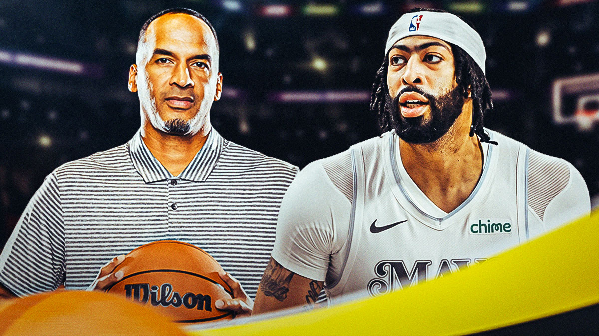Dallas Mavericks GM Nico Harrison and Mavericks player Anthony Davis
