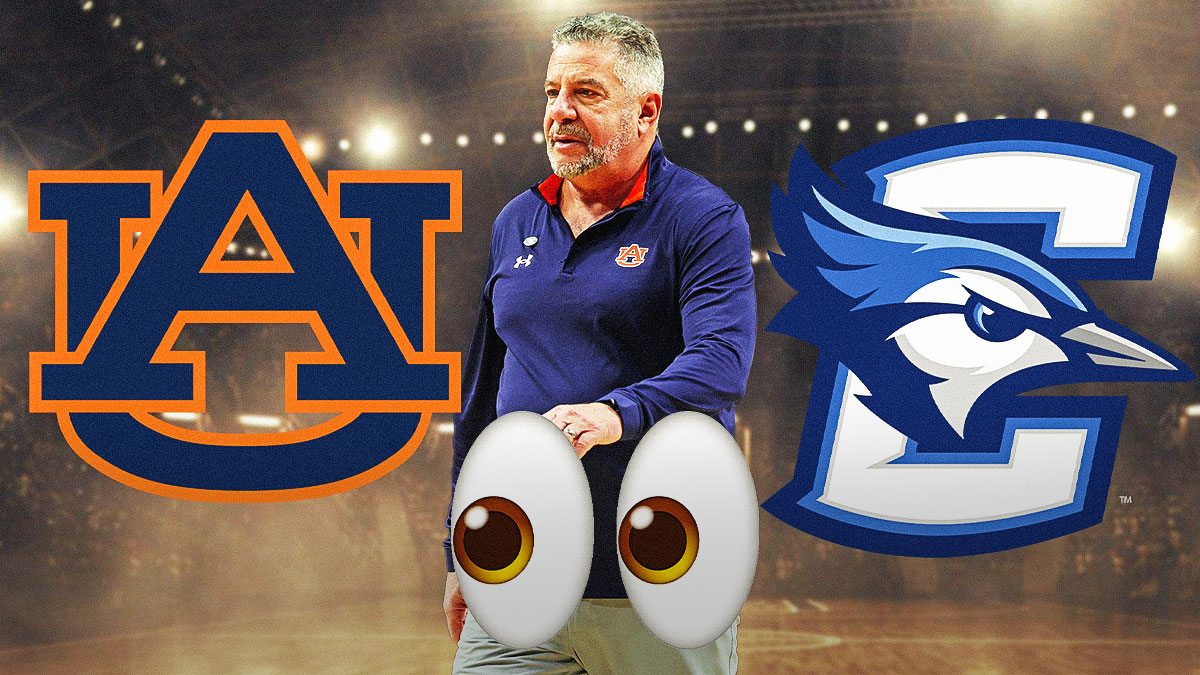 Bruce Pearl, Auburn Tigers and Creighton Blue Jays logos, eyes symbols