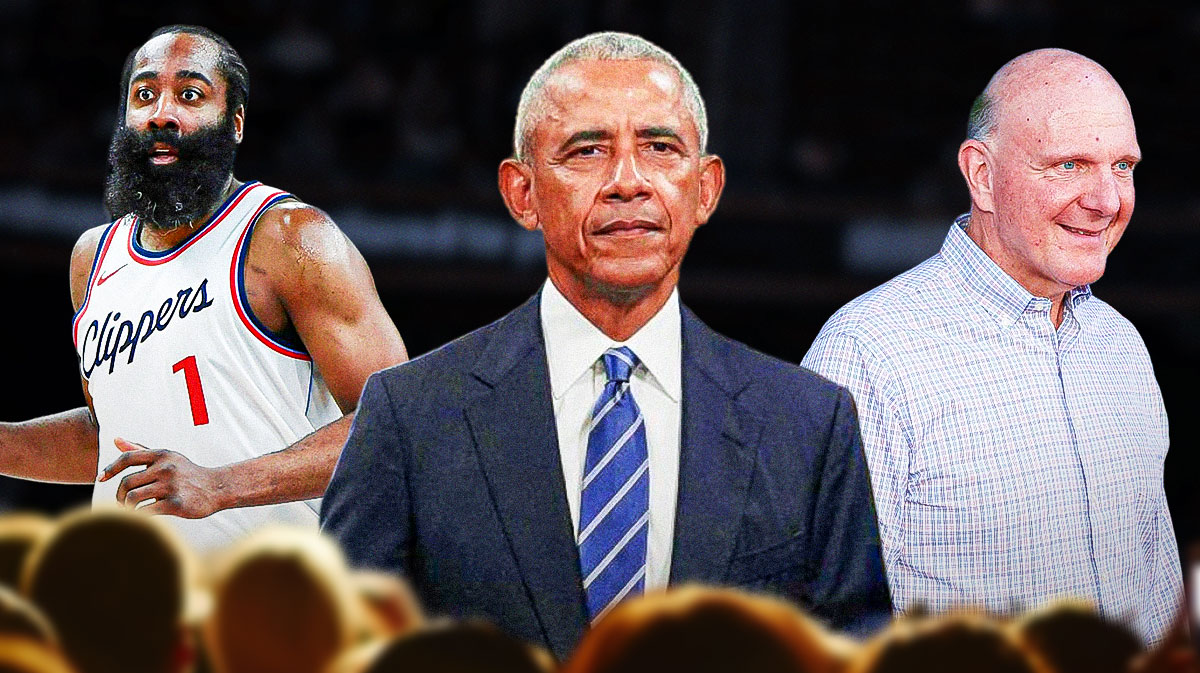Steve Ballmer, Barack Obama, James Harden