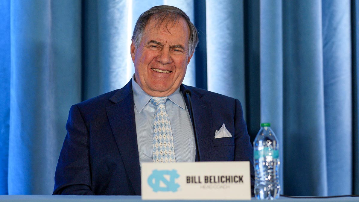 North Carolina Tar Heels new head coach Bill Belichick at Loudermilk Center for Excellence.