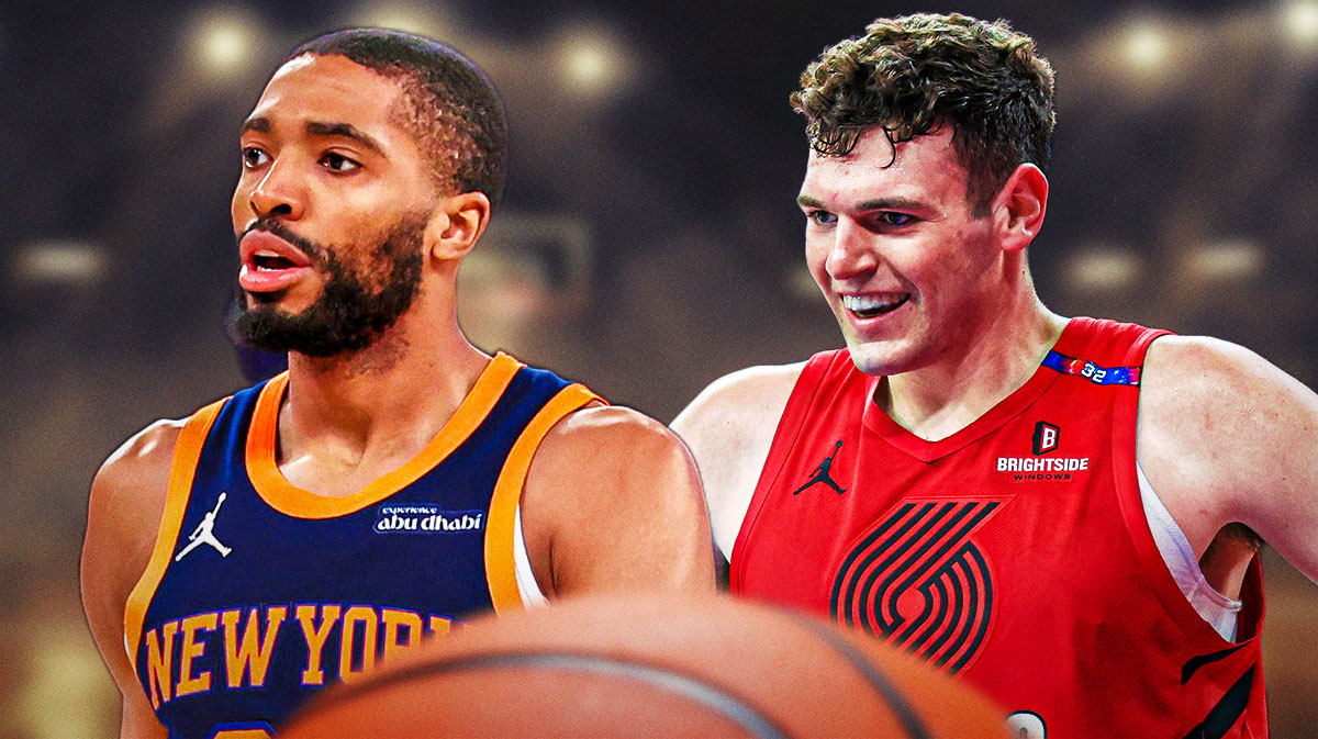 Donovan Clingan and Mikal Bridges.