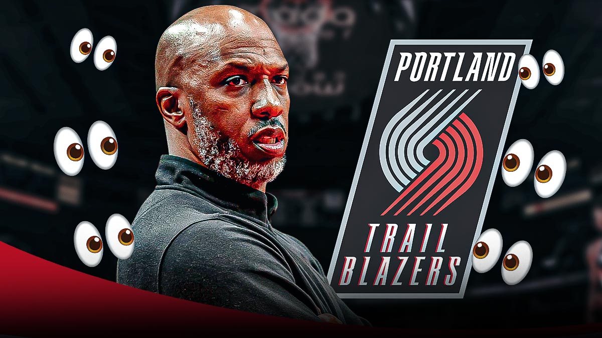 Chauncey Billups, Portland Trail Blazers logo, eyes symbols