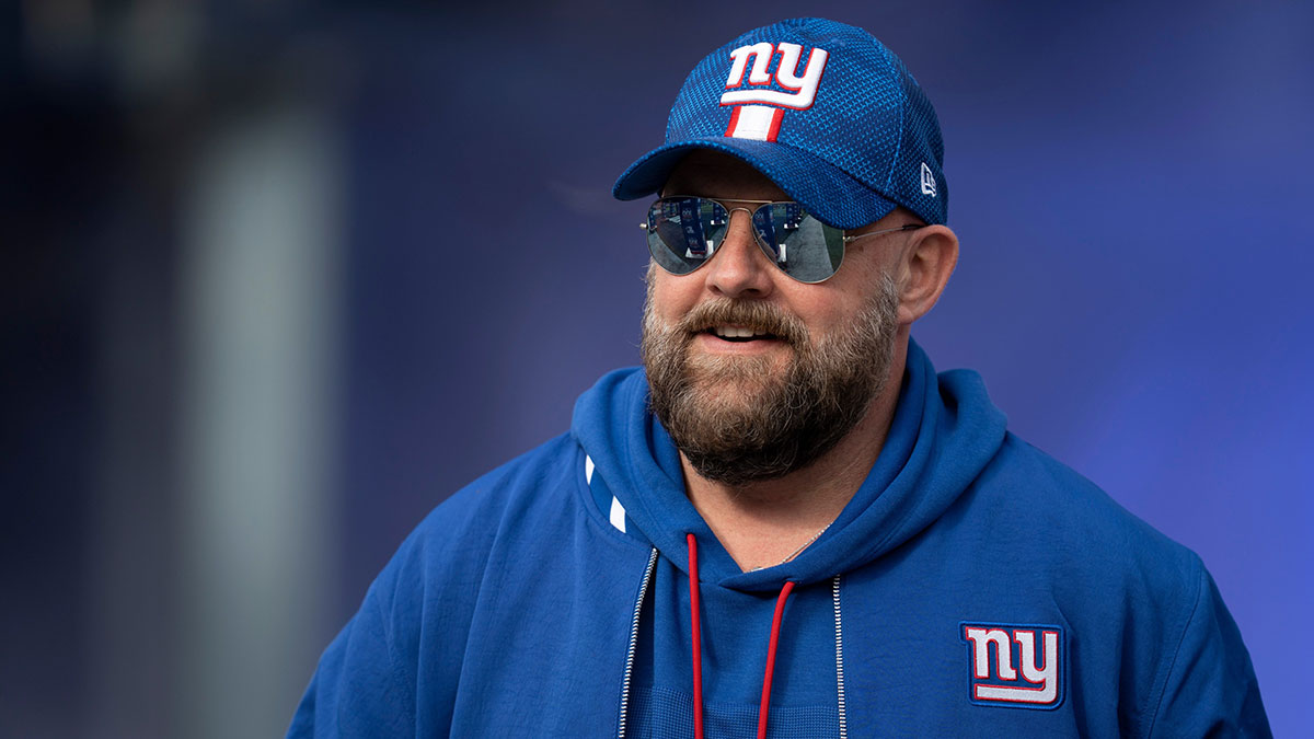 New York Giants head coach Brian Daboll walks out of the tunnel prior to the start of the a game between New York Giants and Indianapolis Colts at MetLife Stadium on Sunday, Dec. 29, 2024.