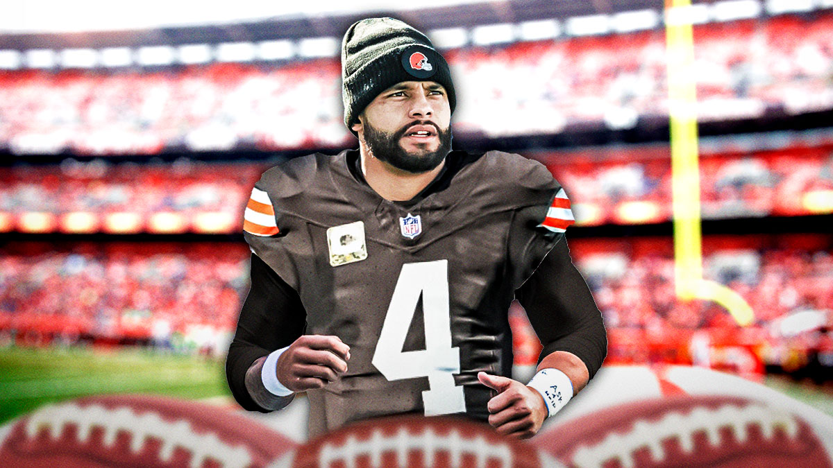 Dak Prescott photoshopped in Browns jersey number 4.