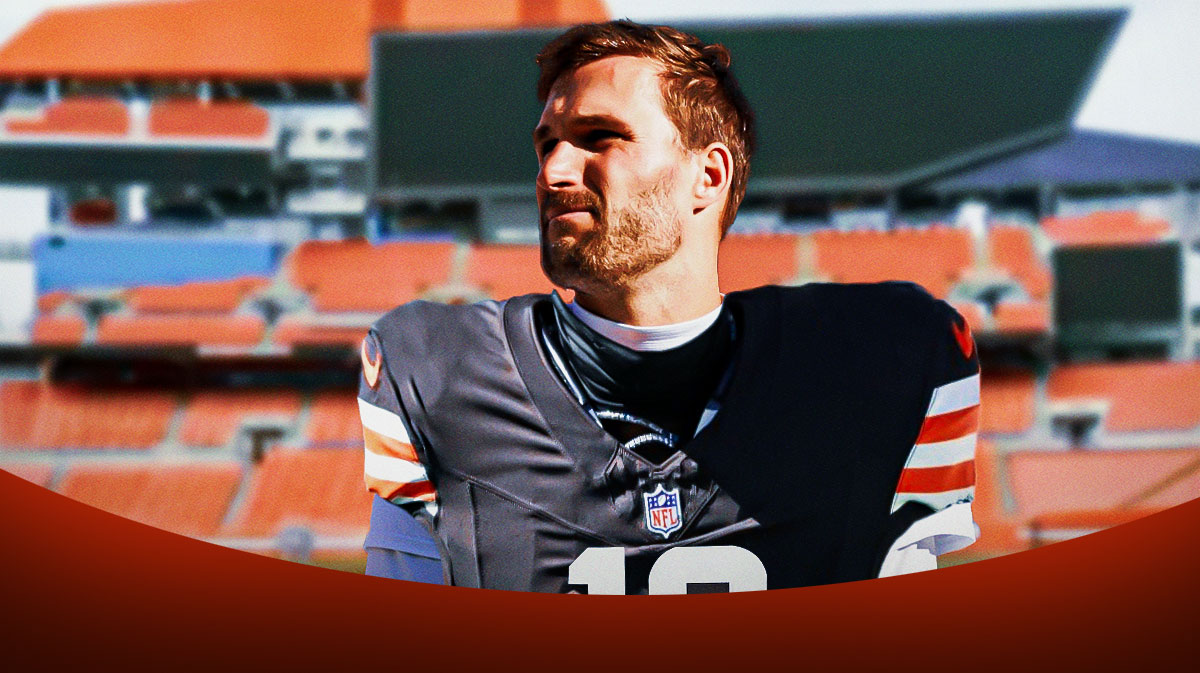 Kirk Cousins photoshopped in a Browns jersey number 18.
