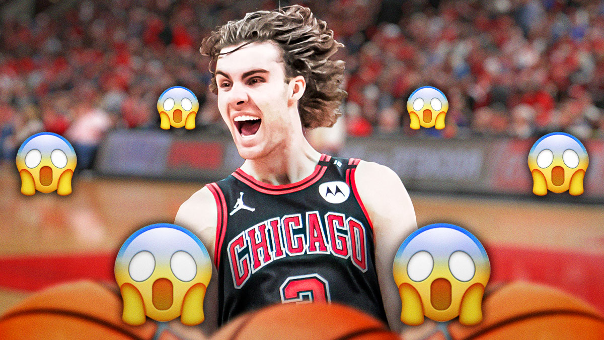 Josh Giddey with a bunch of shocked emojis in the background