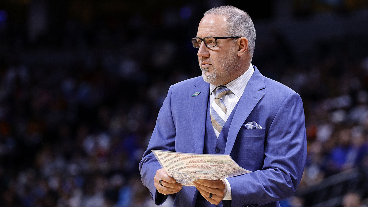 Texas A&M Aggies head coach Buzz Williams during the first half in the second round of the NCAA Tournament at Ball Arena.