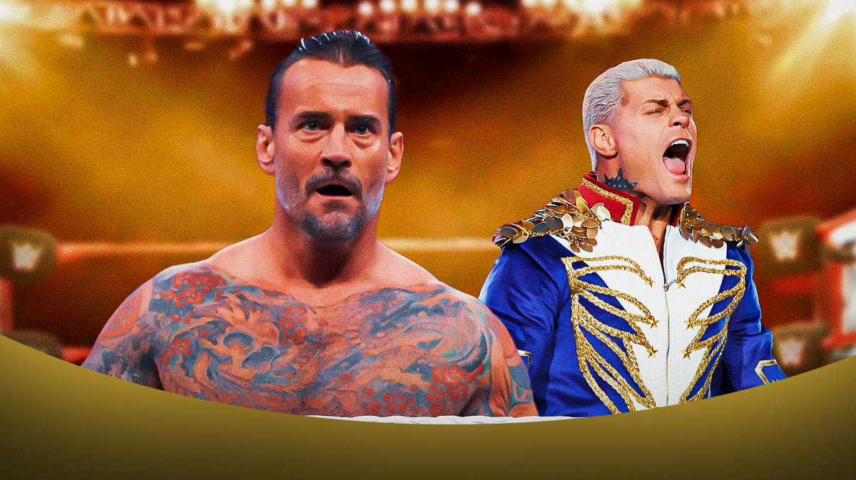 WWE Superstars CM Punk and Cody Rhodes.