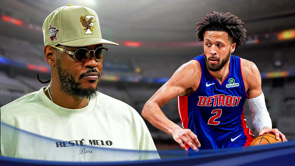 Carmelo Anthony gives Cade Cunningham, Pistons their flowers
