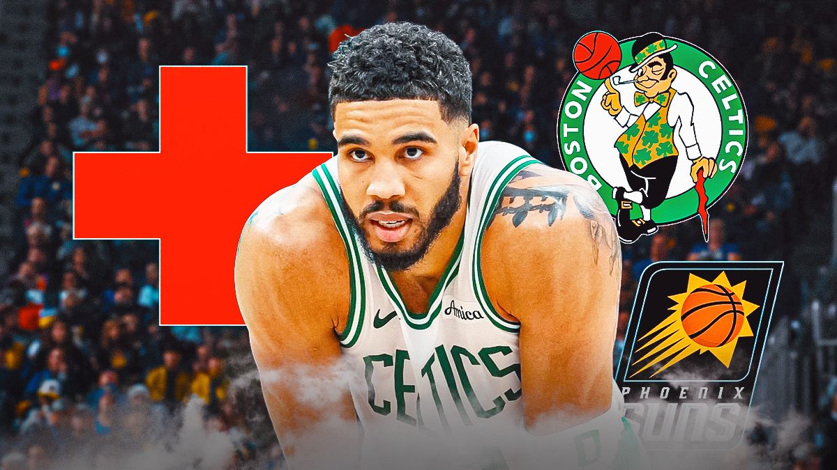 Jayson Tatum (Celtics) with medical cross symbol.