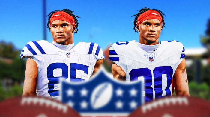 Charvarius Ward in a Colts jersey and a Cowboys jersey.