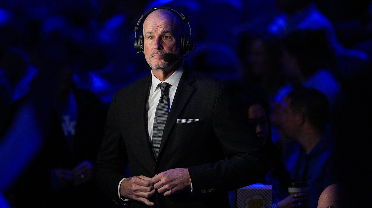 ESPN commentator Jay Bilas before the Kentucky-Auburn men's basketball game Saturday afternoon in Lexington, Kentucky March 1, 2025