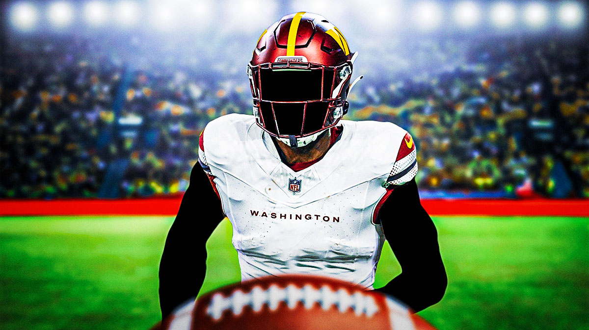 A mystery player in a Commanders jersey.