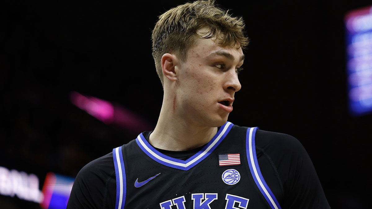 Duke Blue Devils Guard Cooper Flagg (2) Stands on the field during Stop Virginia in the second half in the second half in the Arena John Paul Jones. 