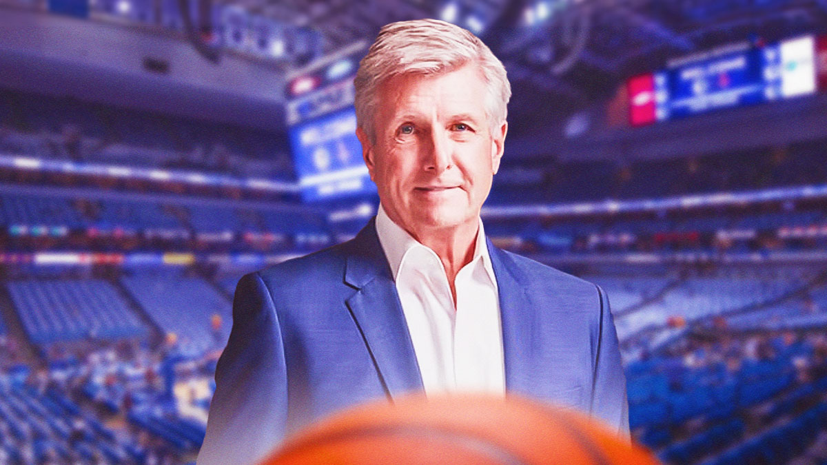 Mavericks' Rick Welts with American Airlines Center in the background