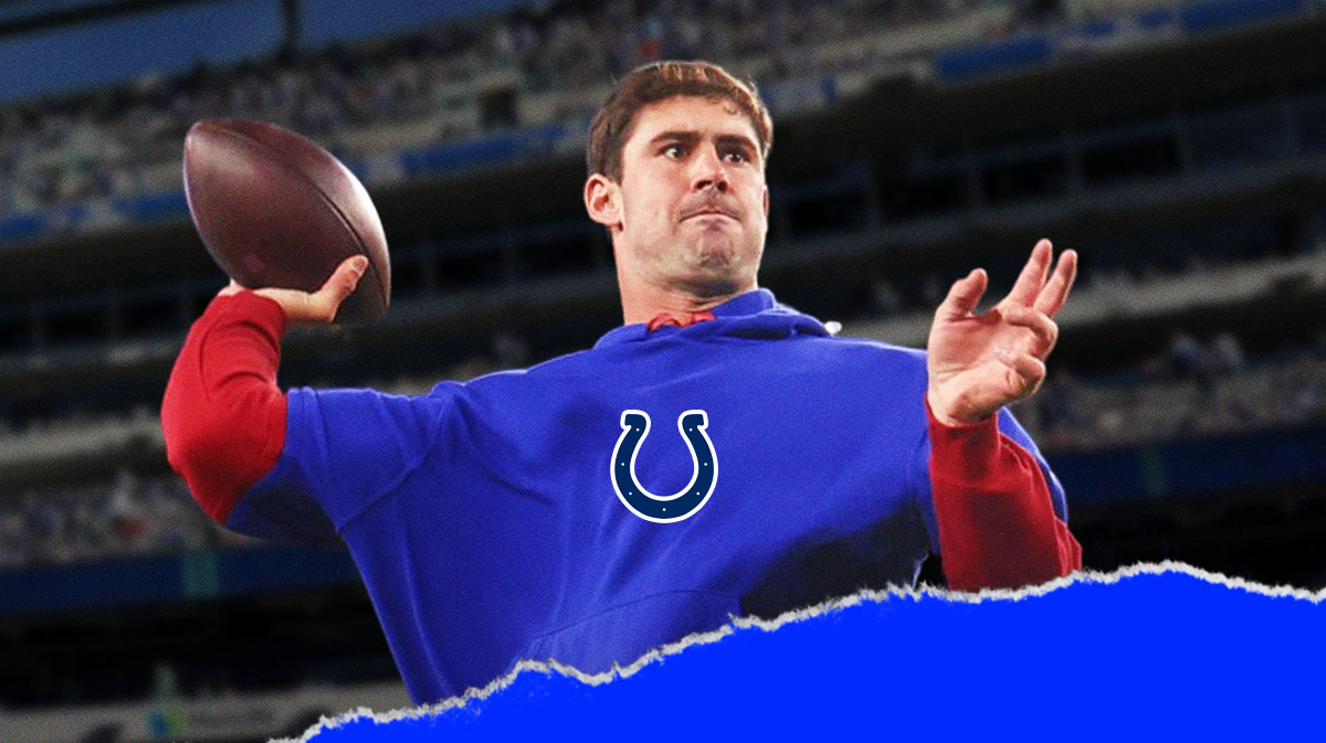 Daniel Jones in Colts gear